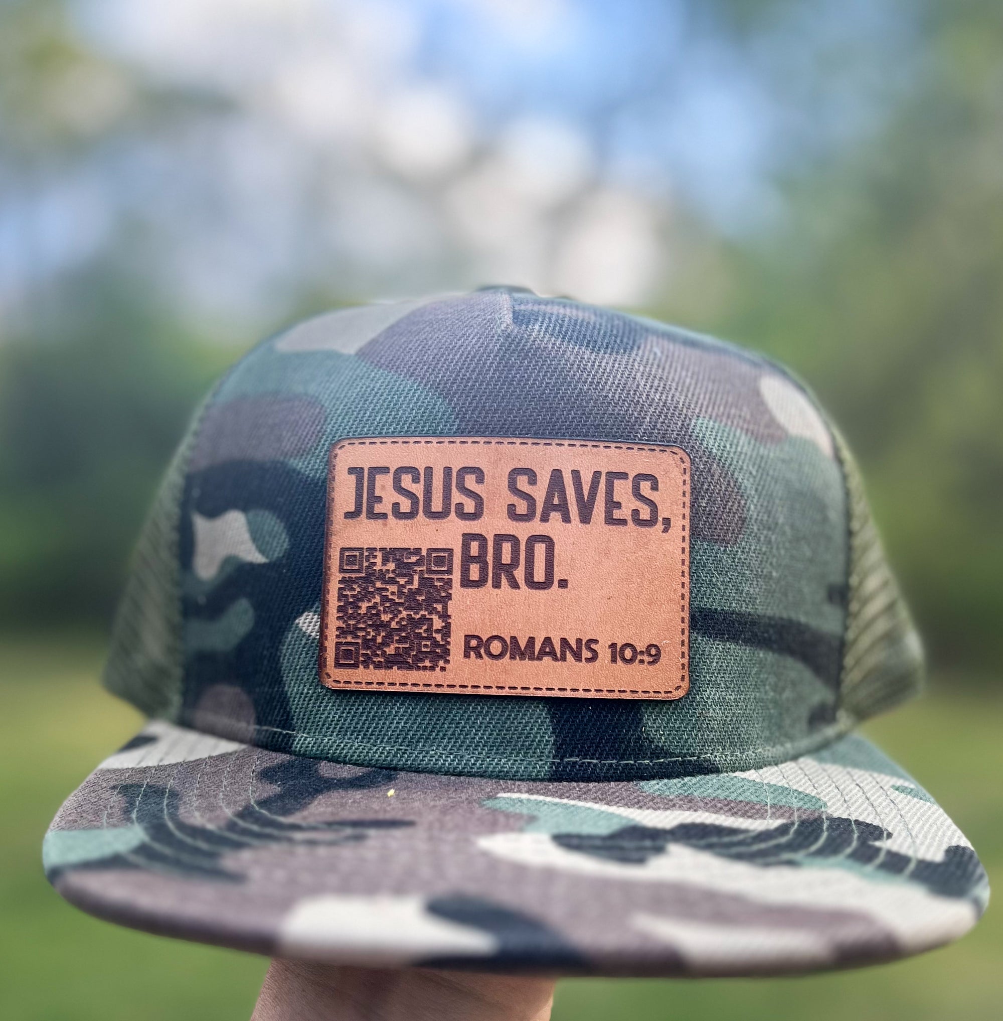 Jesus Saves  Christian Bible Verse Patch Trucker Hat for Kids