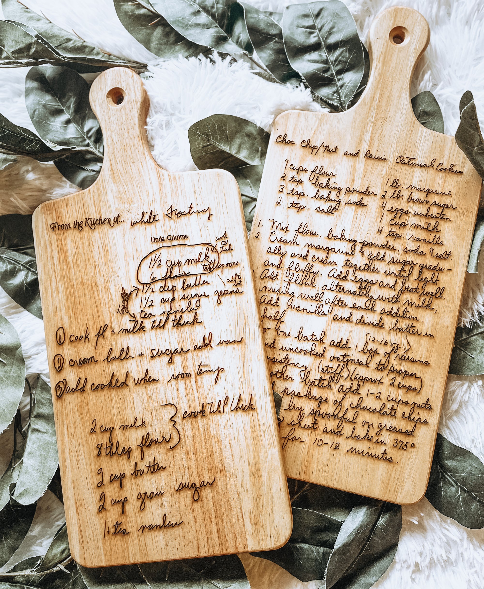 Custom Cutting Boards with Personalized Recipe Custom Cutting Boards with Personalized Recipe Fancy Front Porch