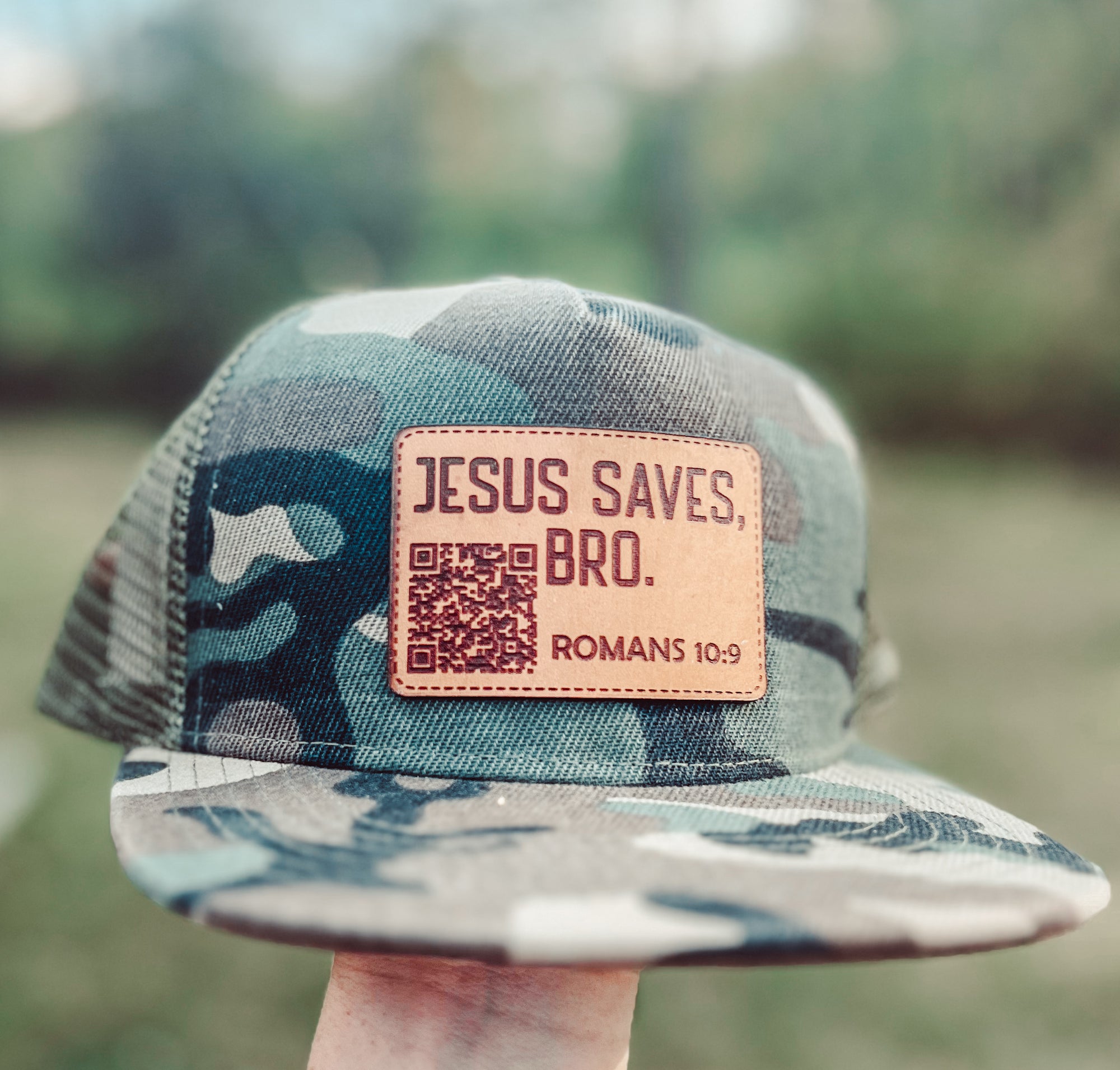 Jesus Saves  Christian Bible Verse Patch Trucker Hat for Kids