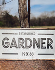 Modern Wooden Family Name Sign Custom Family Name Signs - Personalized Wood Signs for Home Decor Fancy Front Porch