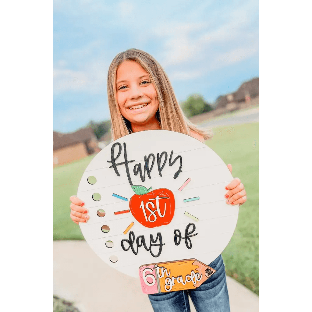 Back To School Interchangeable Teacher Gift Sign- Fancy Front Porch - Fancy Front Porch