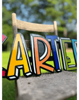 Custom Kids Bold Name Sign| Fancy Front Porch