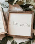 Custom Handwriting Signs- Fancy Front Porch Custom Personalized Memorial Handwriting Signs Fancy Front Porch