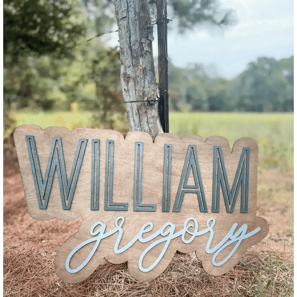 Custom Wooden Nursery Name Signs | Fancy Front Porch - Fancy Front Porch