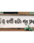 It Is Well With My Soul 3D Framed Sign - Fancy Front Porch