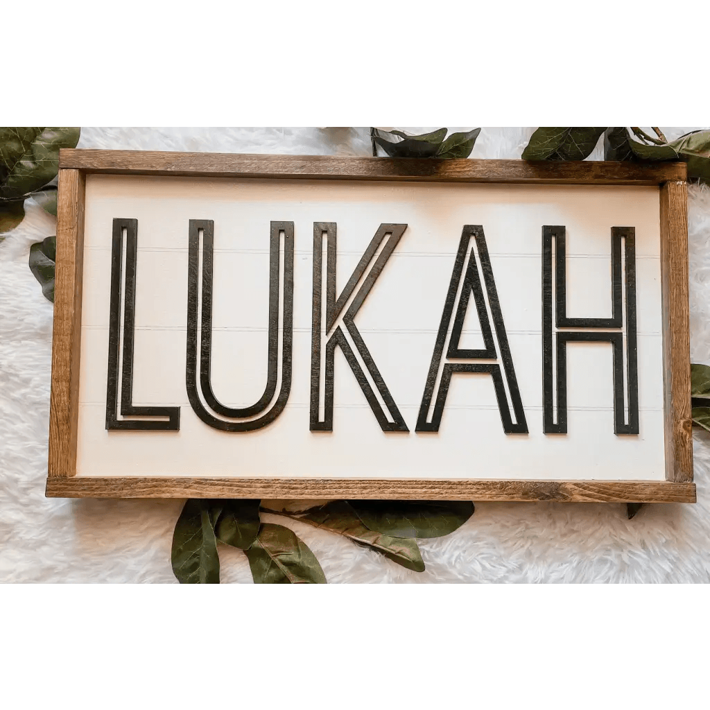Shiplap Framed Personalized Name Sign, 3D, Kids Bedroom Shiplap Framed Personalized Name Sign Kids Name Signs Fancy Front Porch