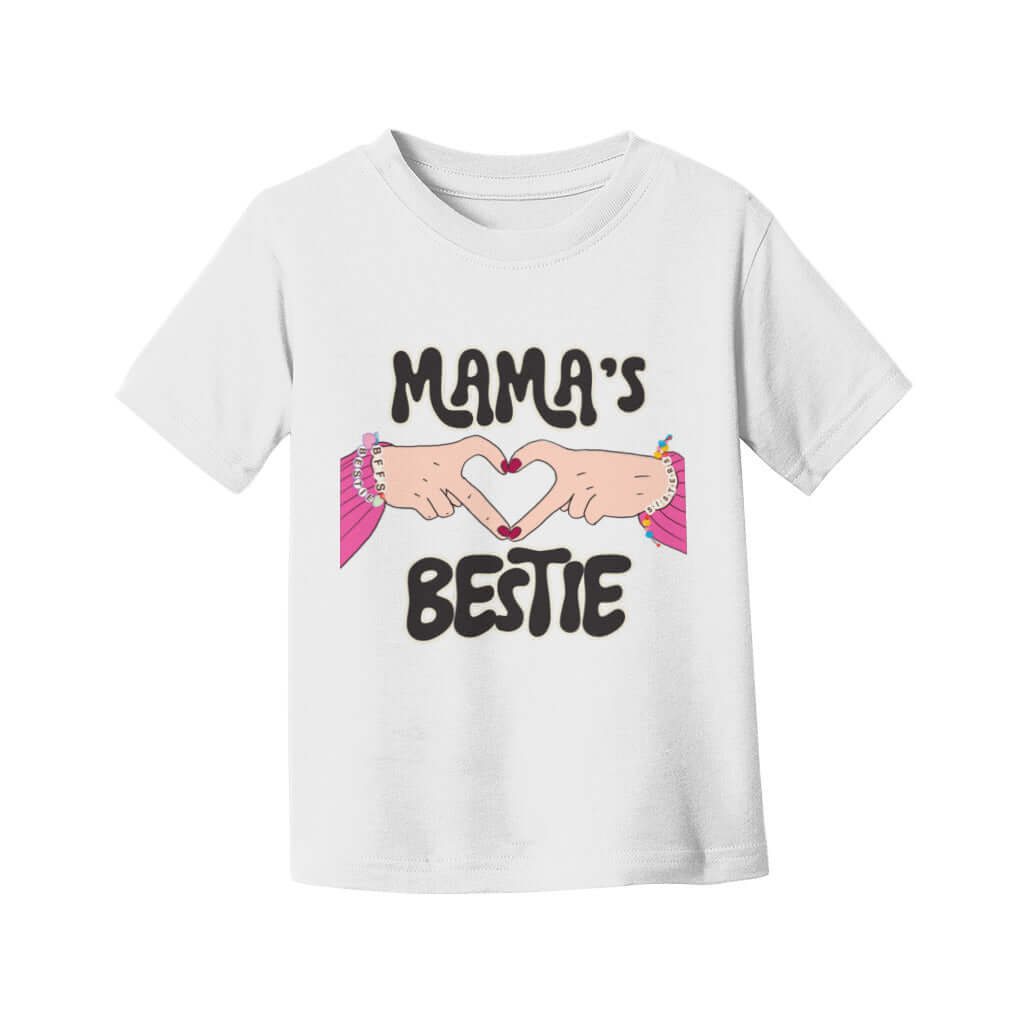 Mama&#39;s Bestie Graphic T-Shirt for Kids| Cute Toddler Tees - Fancy Front Porch